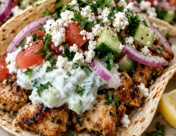 Easy 30-Minute Mediterranean Chicken Tacos