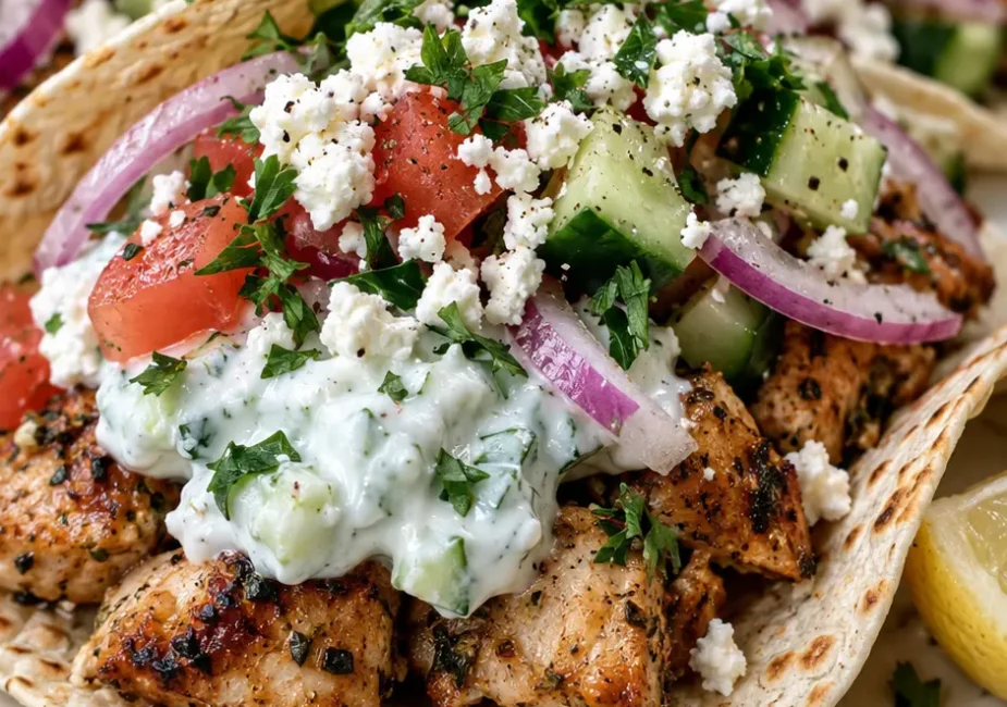 Easy 30-Minute Mediterranean Chicken Tacos