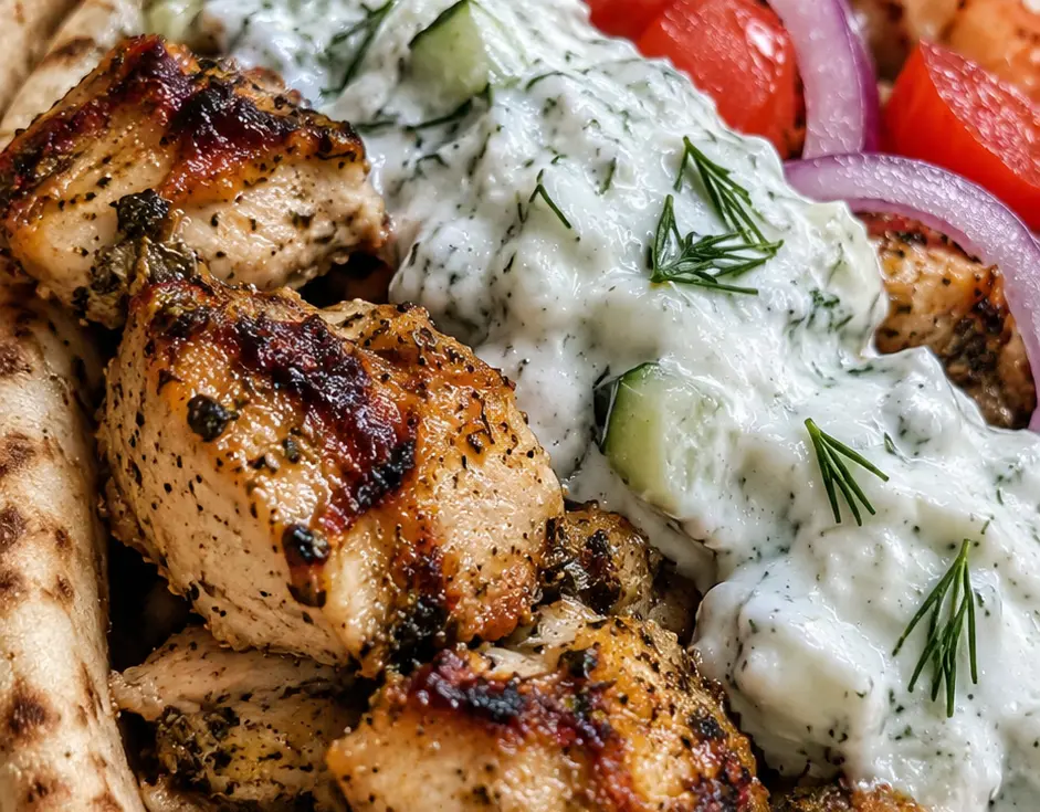 Authentic Greek Chicken Gyros