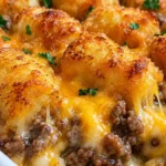 Easy Cheesy Tater Tot Casserole