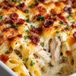 Creamy Chicken Bacon Ranch Casserole