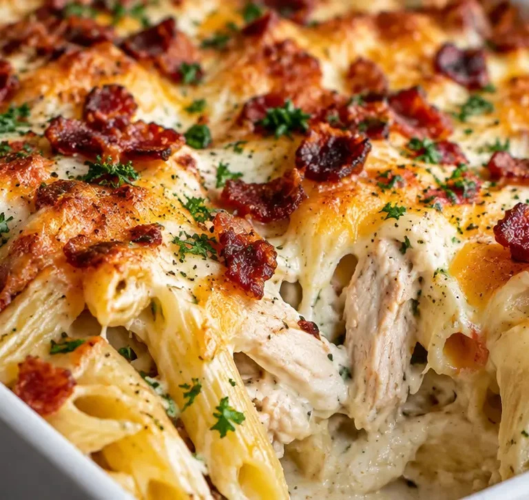 Creamy Chicken Bacon Ranch Casserole