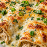 EASY CREAMY RANCH CHICKEN ENCHILADAS