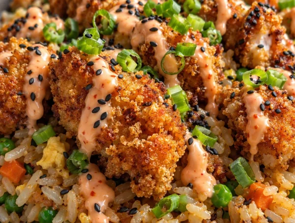Crispy Bang Bang Chicken Fried Rice