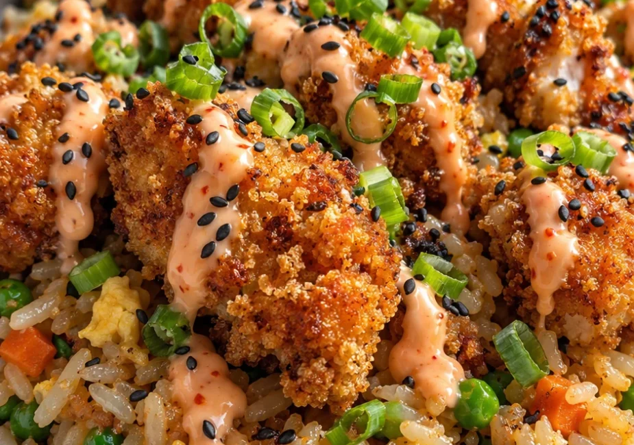 Crispy Bang Bang Chicken Fried Rice