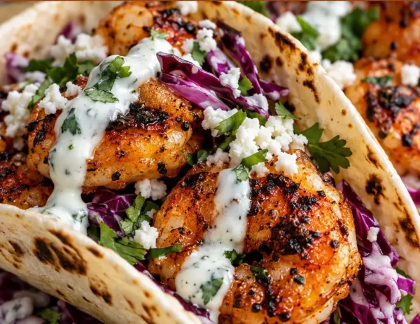 Crispy Grilled Shrimp Tacos
