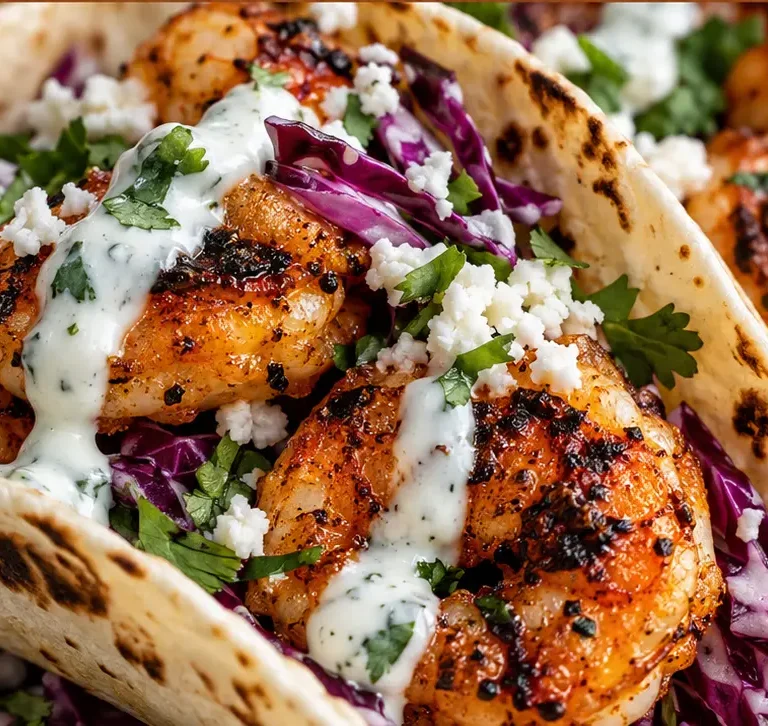 Crispy Grilled Shrimp Tacos