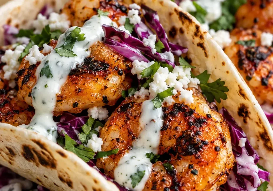 Crispy Grilled Shrimp Tacos