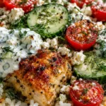Easy Dump & Bake Tzatziki Chicken