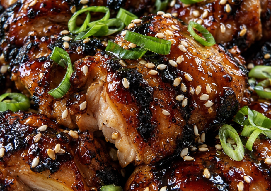 Hawaiian Grilled Teriyaki Chicken Thighs