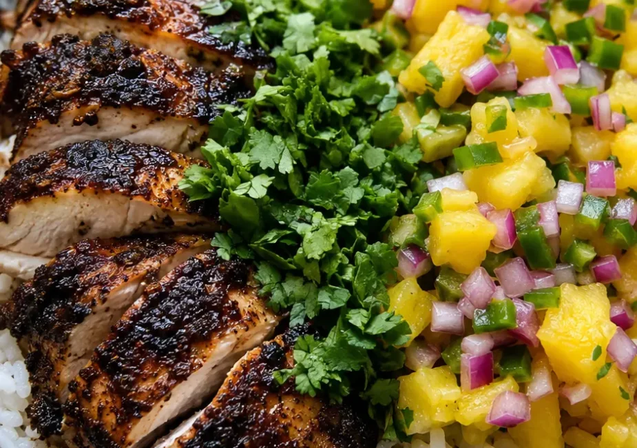 Easy Jerk Chicken Bowl