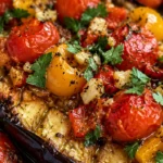 Easy Mediterranean Roasted Eggplant