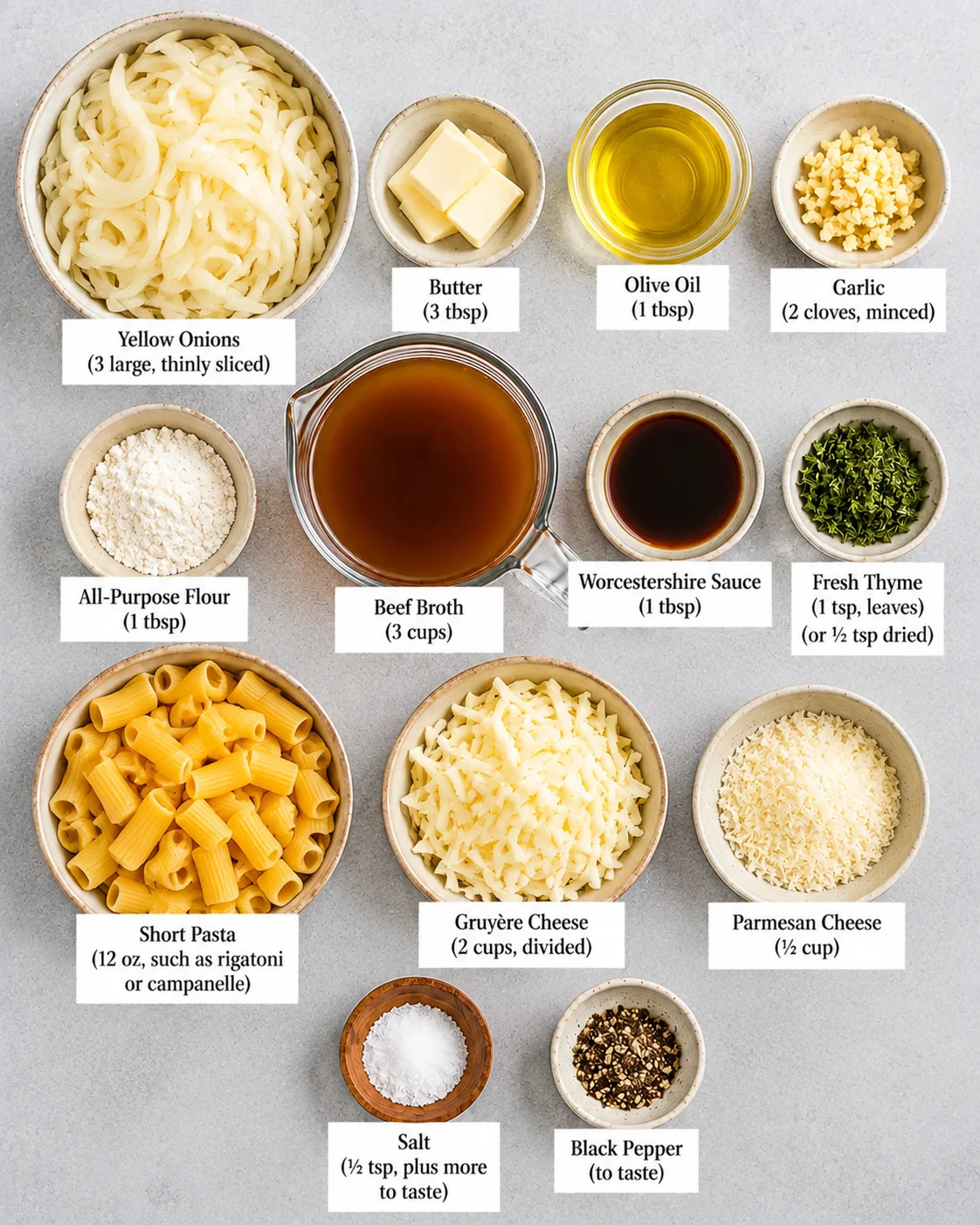 French Onion Pasta Bake Recipe