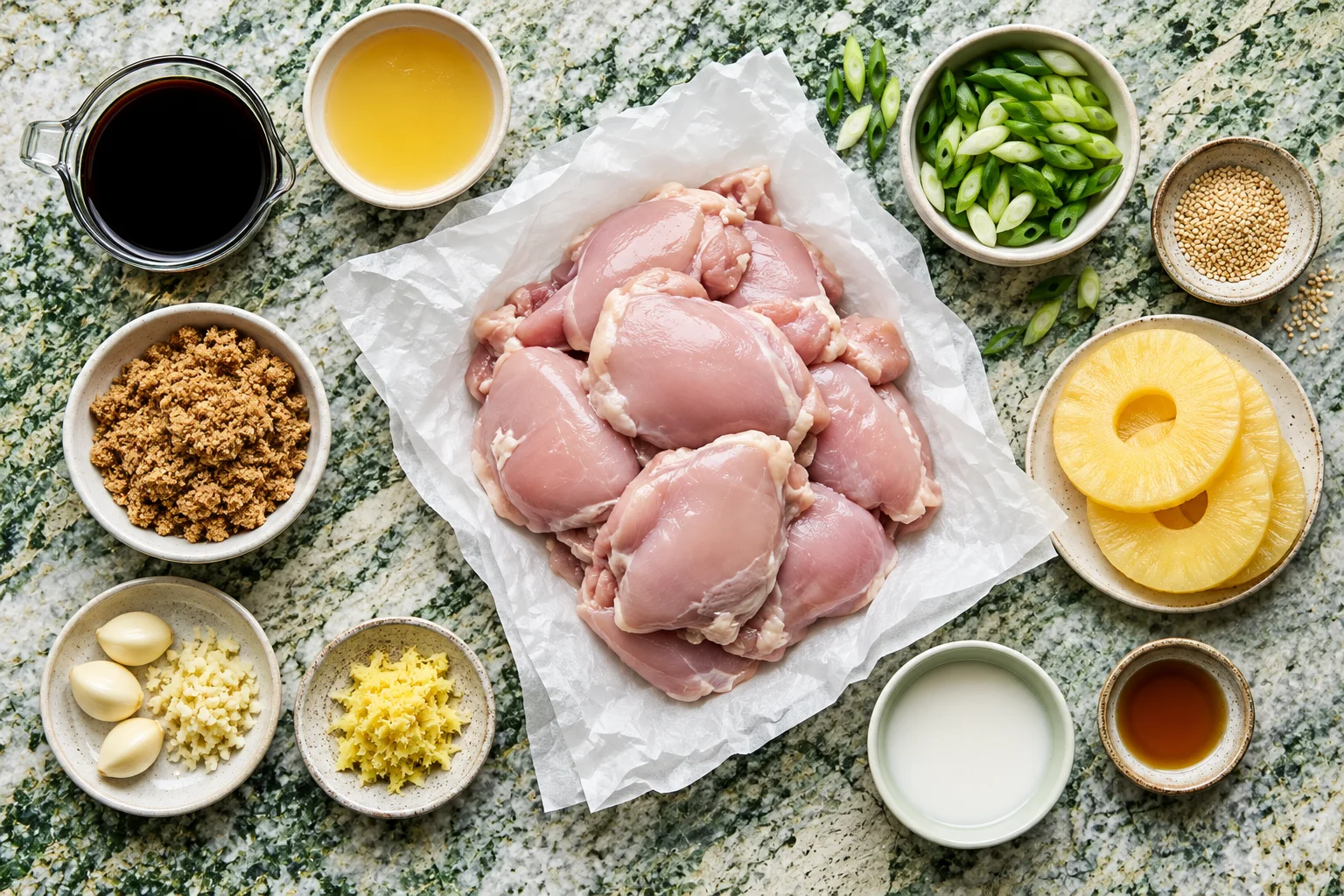 Hawaiian-Grilled-Teriyaki-Chicken-Thighs-ingredients