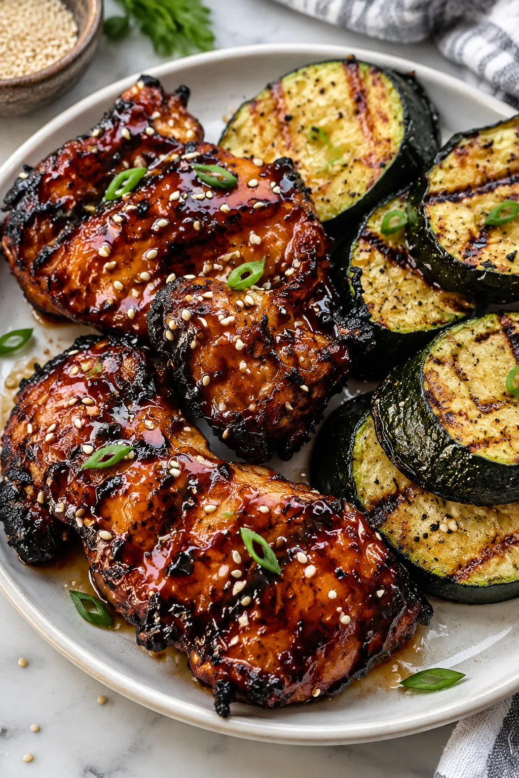 Hawaiian Grilled Teriyaki Chicken Thighs
