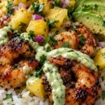 Tropical Shrimp Rice Bowl