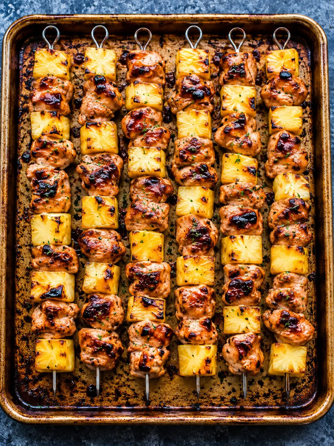 Sweet and Smoky Easy Grilled Pineapple Chicken Kabobs 2