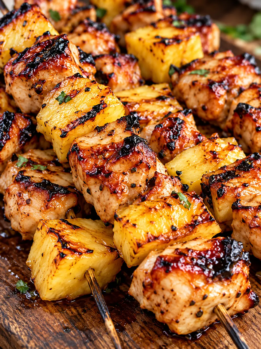 Sweet and Smoky Easy Grilled Pineapple Chicken Kabobs 3