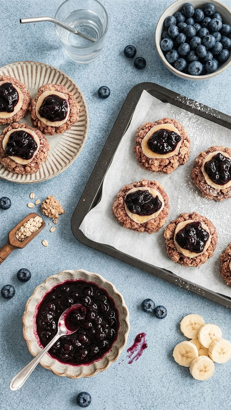 Thick, Tangy Blueberry Cheesecake Cookies