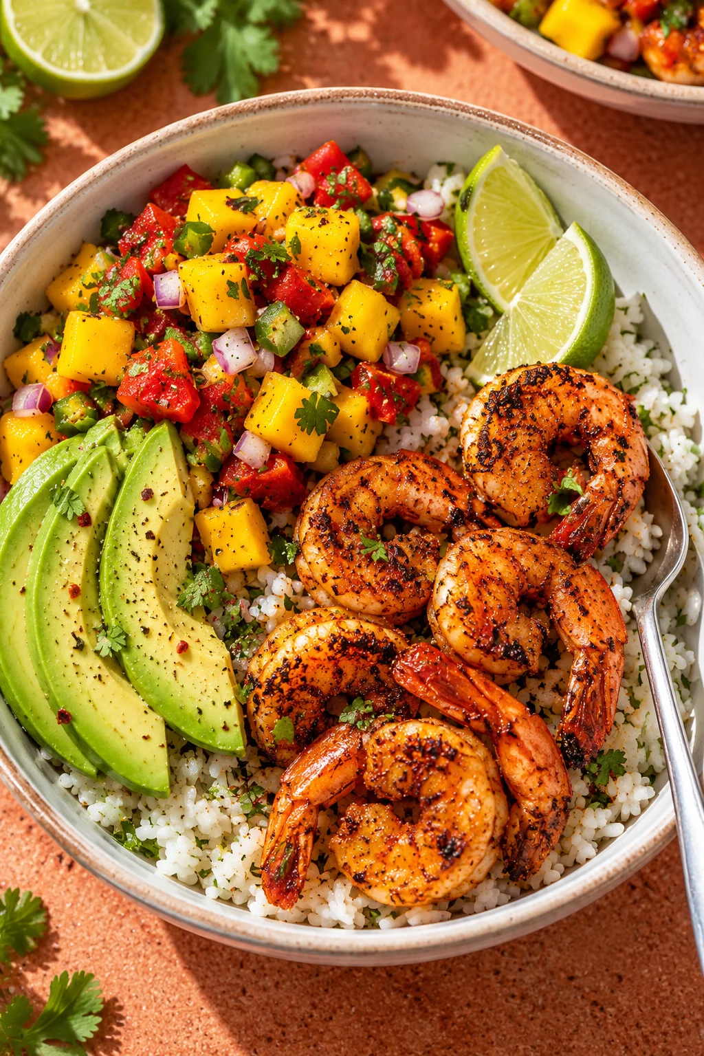 Tropical Shrimp Rice Bowl