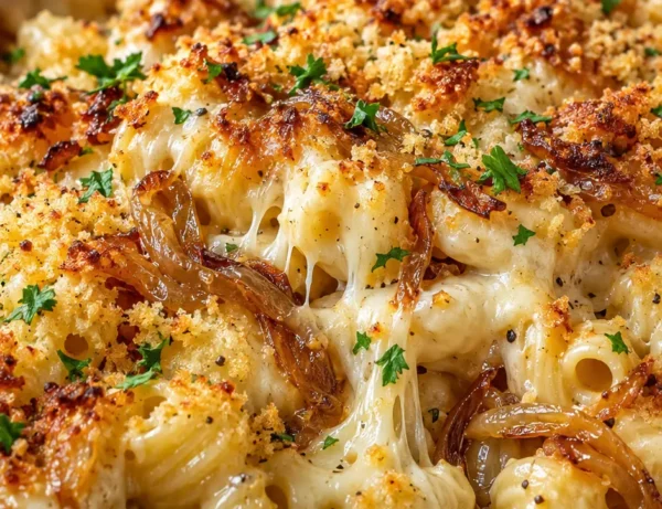 French Onion Pasta Bake Recipe