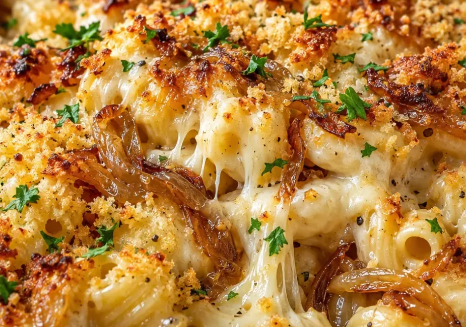 French Onion Pasta Bake Recipe